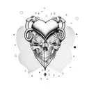 Crying Heart tattoo design idea
