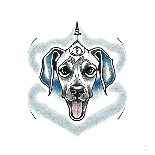 Rhodesian Ridgeback tattoo design idea