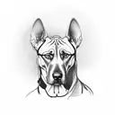 Rhodesian Ridgeback tattoo design idea