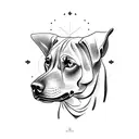 Rhodesian Ridgeback tattoo design idea