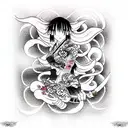 anime tattoo design idea