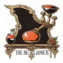 The balance and knowledge is power tattoo design idea