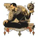 The balance and knowledge is power tattoo design idea