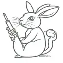 PLAYBOY's bunny with a cigarette tattoo design idea