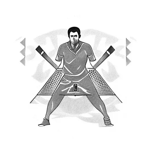 turkish table tennis champion tattoo design idea