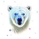 polar bear tattoo design idea