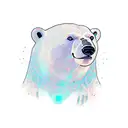 polar bear tattoo design idea