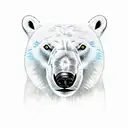 polar bear tattoo design idea