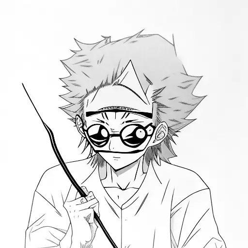 Nanami glasses, choso cursed energy, Zoro sword tattoo design idea
