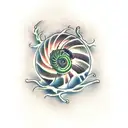 Fiddlehead tattoo design idea