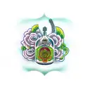 Fiddlehead tattoo design idea