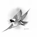 Swallow Bird tattoo design idea