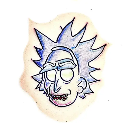 rick anda morty tattoo design idea