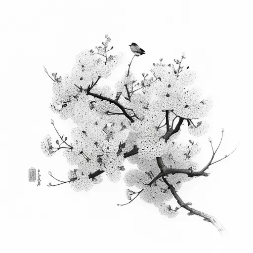 Cherry Blossom tattoo design idea