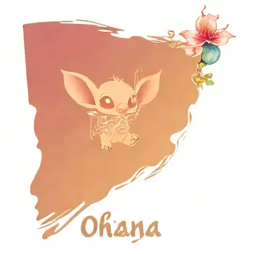 stitch ohana line art tattoo design tattoo design idea