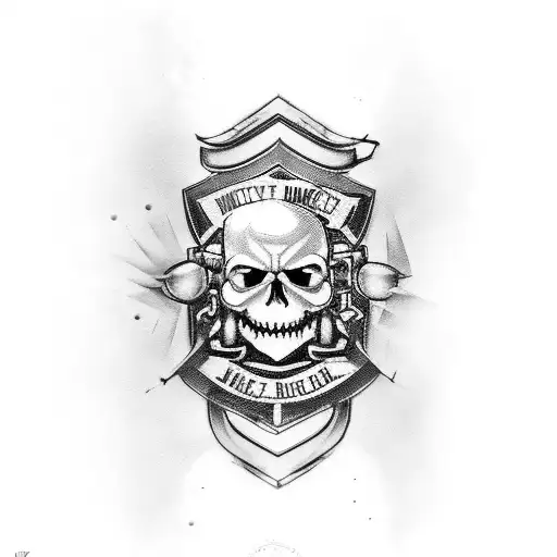  Harley Davidson Motorcycle V-Twin tattoo design idea