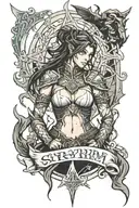 Skyrim tattoo design idea