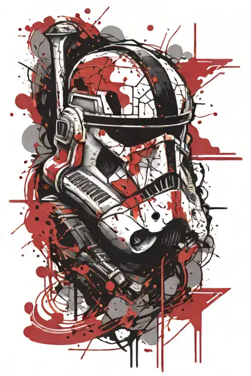 star wars clone trooper tattoo design idea
