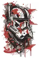 star wars clone trooper tattoo design idea
