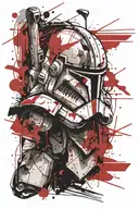 star wars clone trooper tattoo design idea