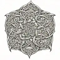 Intricate celtic knotwork tattoo design idea
