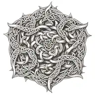 Intricate celtic knotwork tattoo design idea