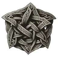 Intricate celtic knotwork tattoo design idea