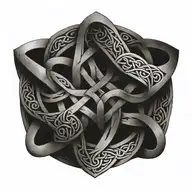 Intricate celtic knotwork tattoo design idea