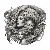 A provocative tattoo featuring suggestive imagery related to the client's interests tattoo design idea