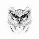 Owl mon tattoo design idea