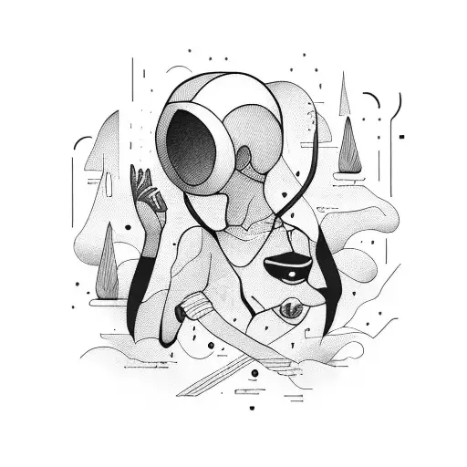 runner joy in suffering  tattoo design idea