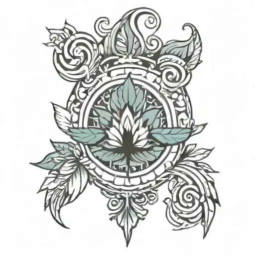 outline of Indiana  tattoo design idea
