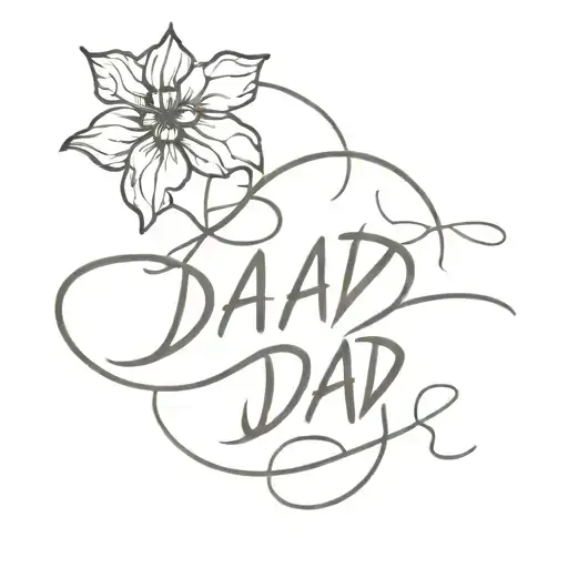 dad memorial tattoo design idea