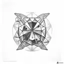 Kestrel rolling a 20 sided dice tattoo design idea