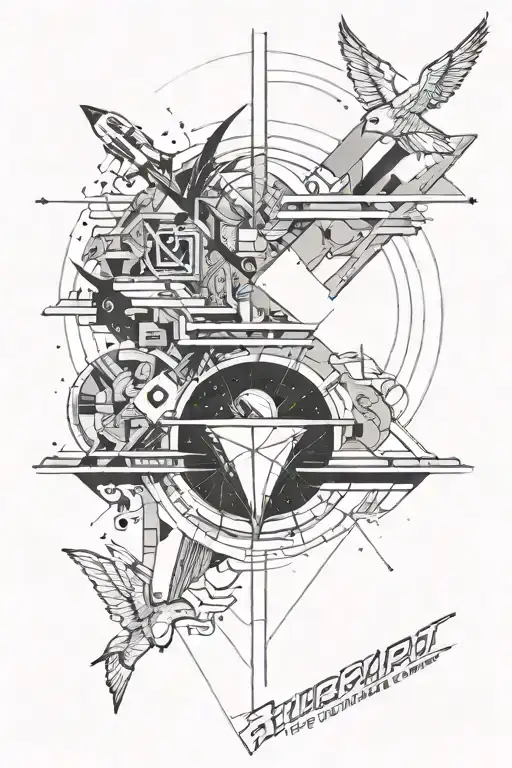 I want a tattoo of the song Autopilot by the band SuperCombo tattoo design idea