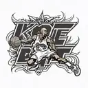 Kobe Bryant logo incorporated tattoo design idea