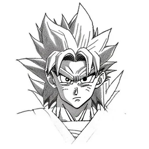 Combine elements from Dragonball, Sailor Moon, and Naruto to create a unique anime mashup tattoo design tattoo design idea