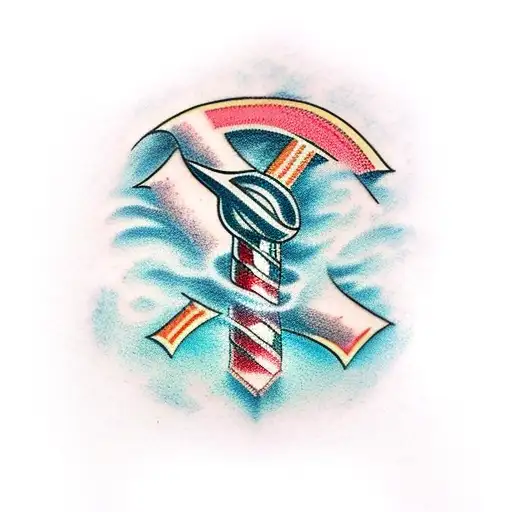 thors hammer  tattoo design idea