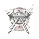 thors hammer  tattoo design idea