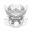 japanese clouds tattoo design idea