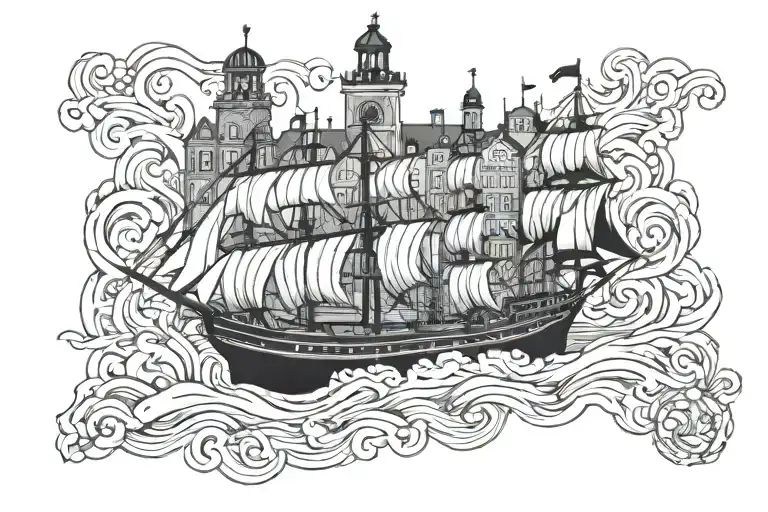 hamburg tattoo design idea
