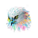 Hawk tattoo design idea