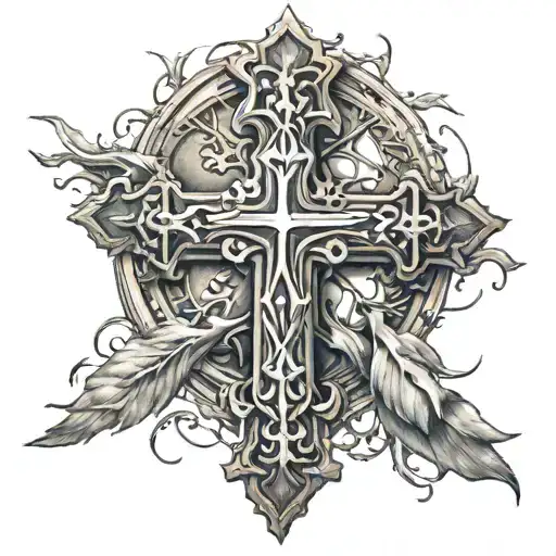 Christian Cross tattoo design idea