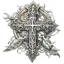 Christian Cross tattoo design idea
