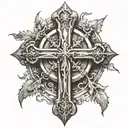 Christian Cross tattoo design idea