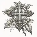Christian Cross tattoo design idea
