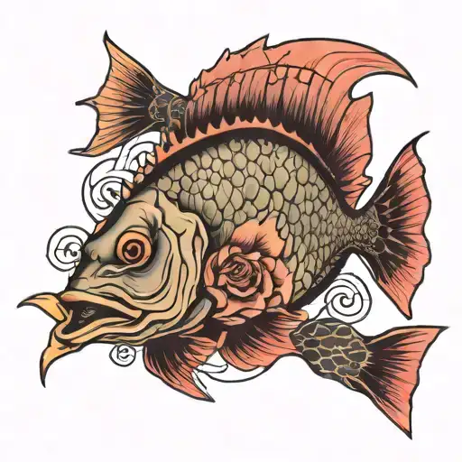 snapper work tattoo design idea