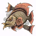 snapper work tattoo design idea
