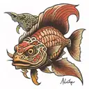 snapper work tattoo design idea