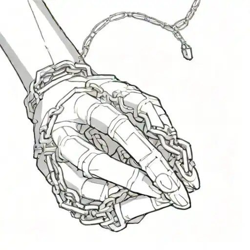 Chain wrapped around Ichigo's hand in Dangai mode  tattoo design idea